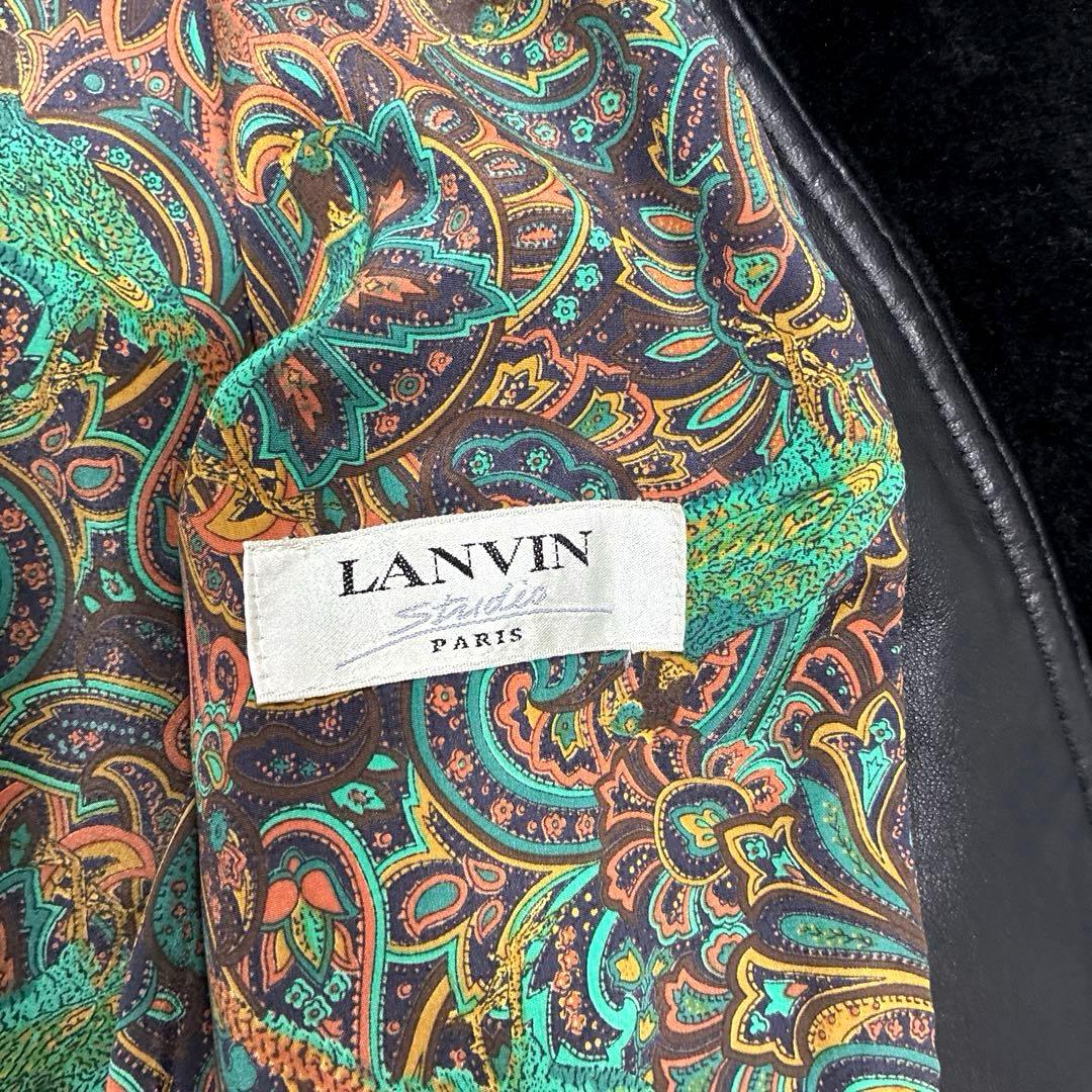 ✨希少 ヴィンテージ LANVIN ランバン 羊革×ムートン ジャケット ラム