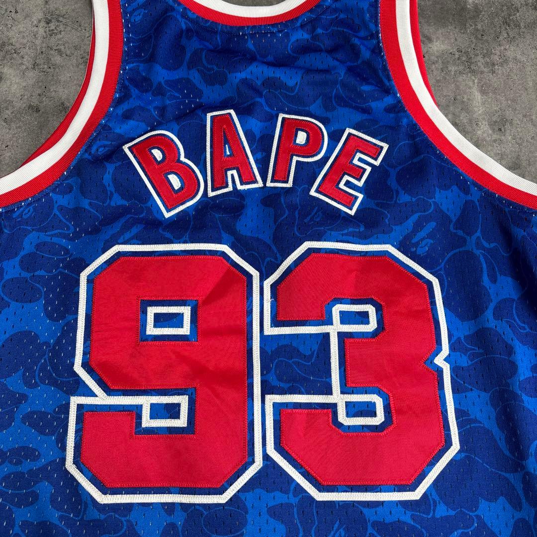 トップス A BATHING APE X MITCHELL & BROOKLYN NETS