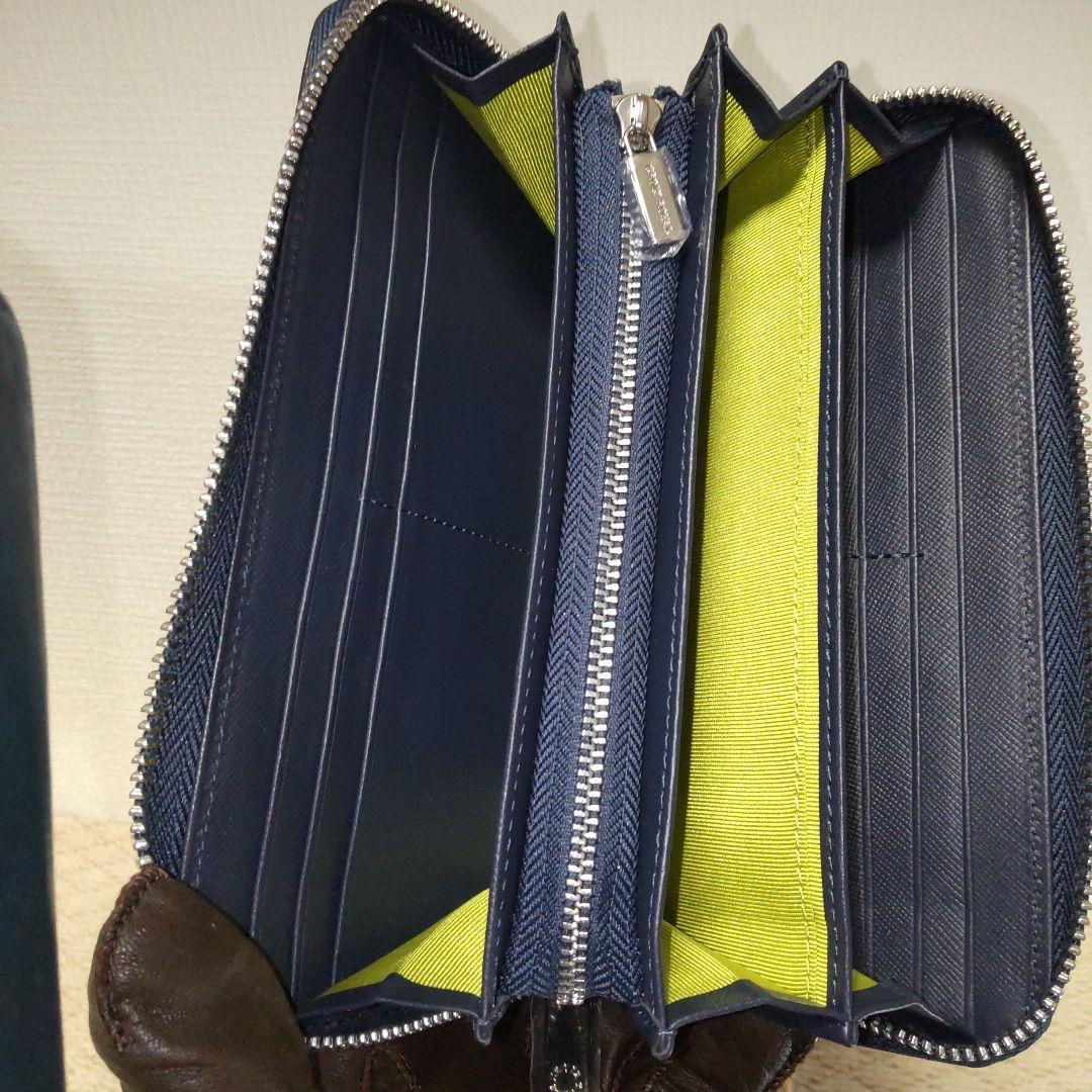 新品・CROIX 　クロワ・ロワイヤル　ネイビー　本ワニ皮・長財布