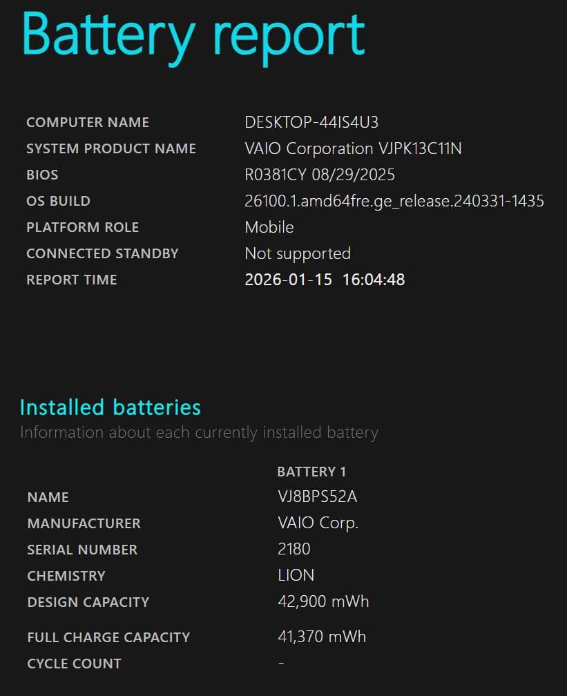 VAIO Pro PK / VJPK13C11N (メモリ16GB)