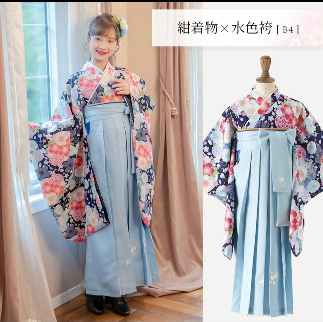 小学生　袴　髪飾り付