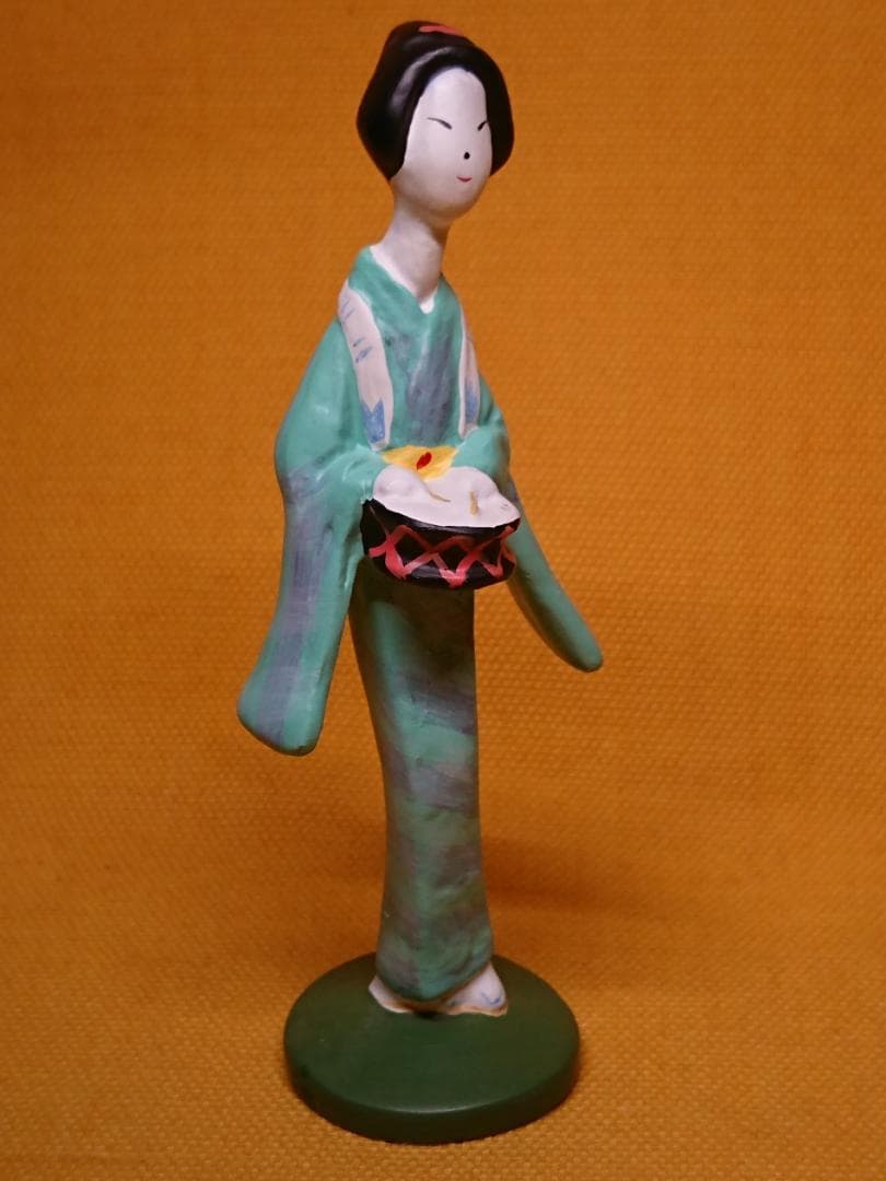 【美品】人形　伊豆の踊子　彫像　置物　インテリア　工芸品　美術品　A2908
