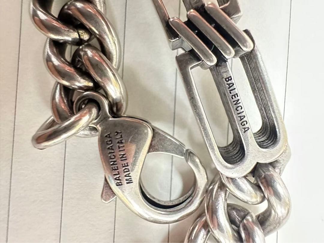 BALENCIAGA 金属製ブレスレット　新品同様