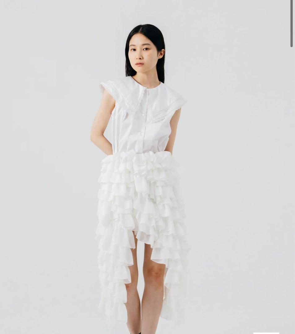 【新品、タグ付き】Bibiy. COLENNE SKIRT WHITE