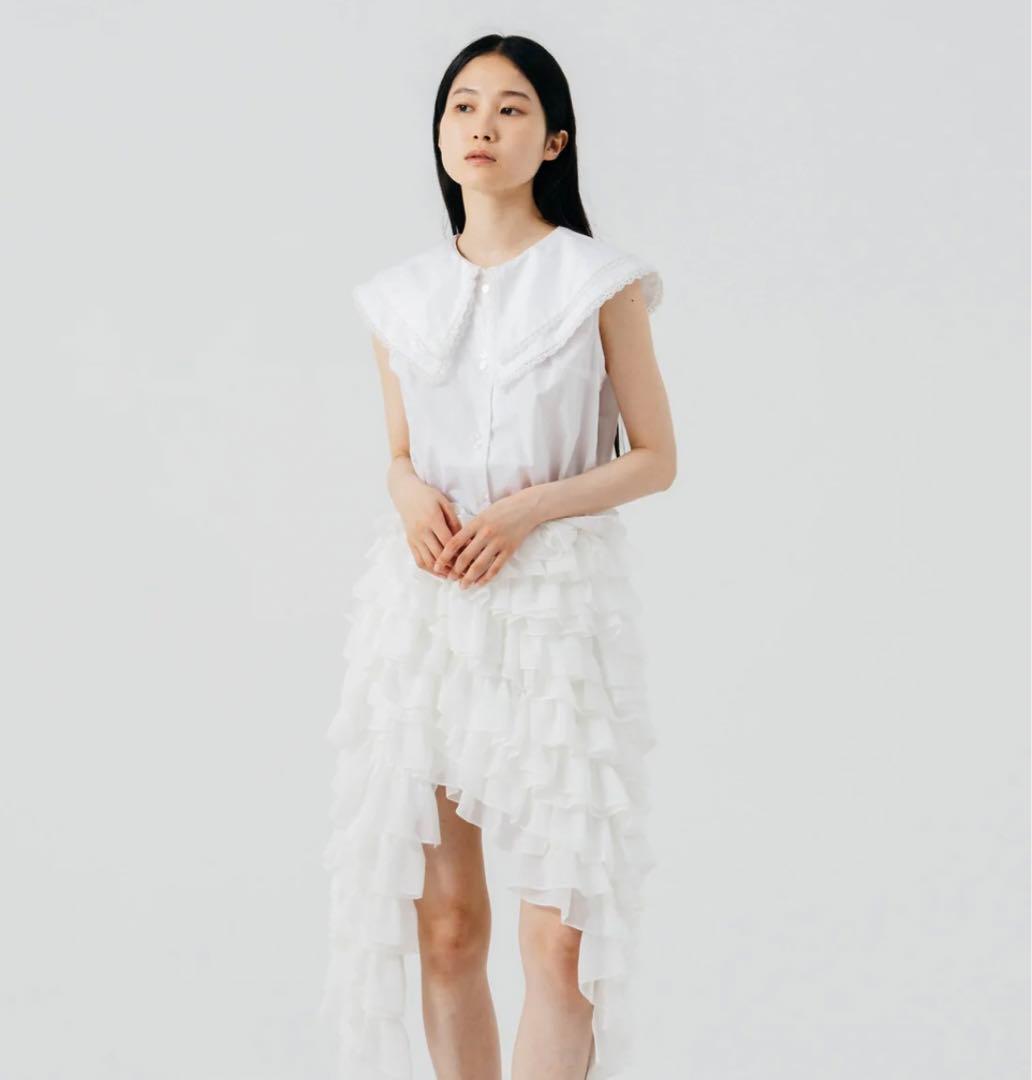 【新品、タグ付き】Bibiy. COLENNE SKIRT WHITE
