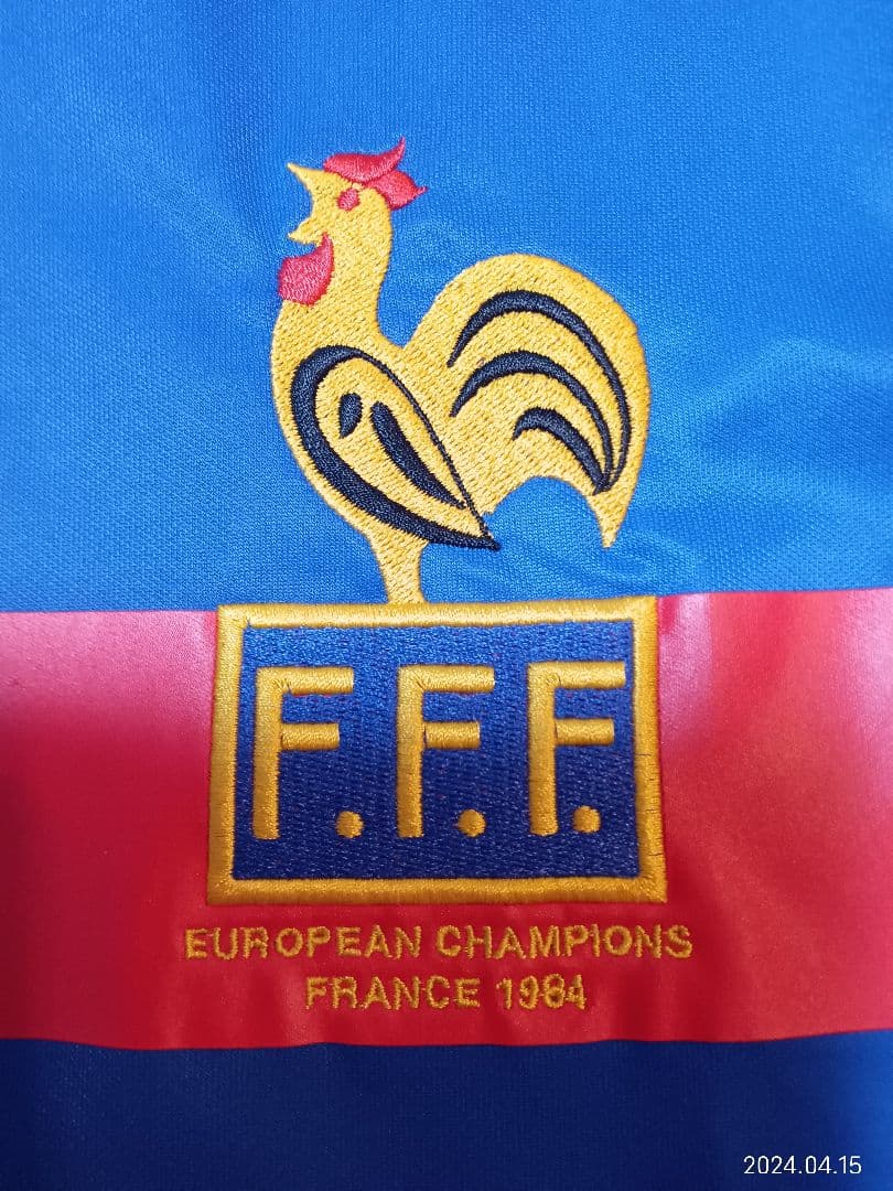 1984年　EURO　フランス大会　フランス代表　プラティニ　復刻　ユニフォーム