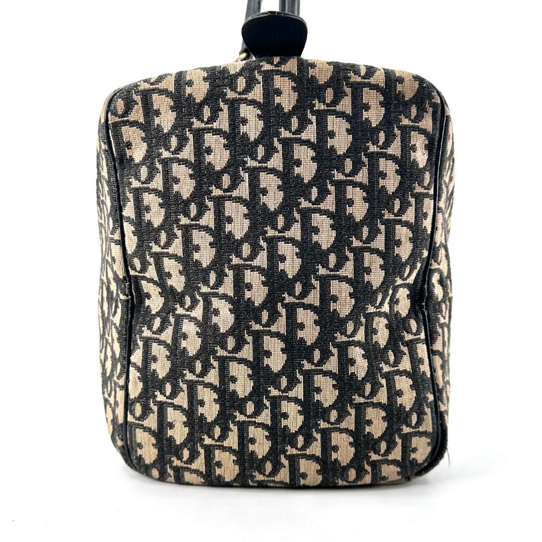 Christian Dior トロッター キャンバス ボストンバッグ ブラック