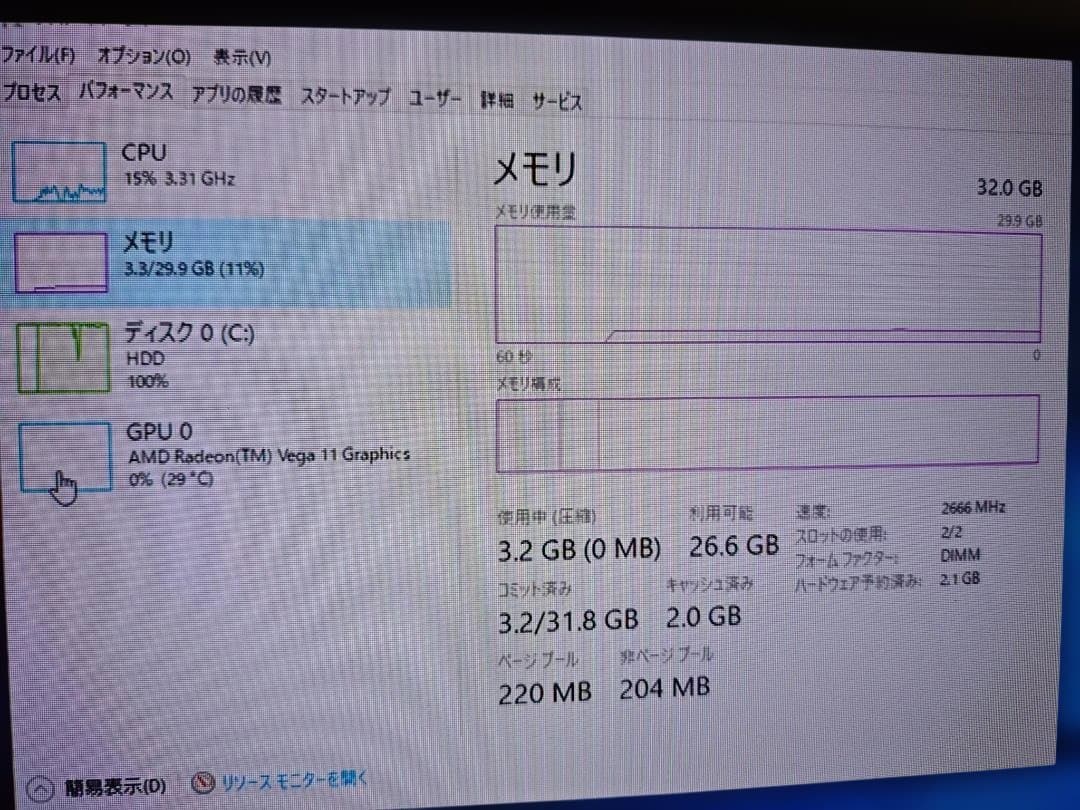 2枚組=32GB CFD Standard メモリ 16GB D4U3200CS