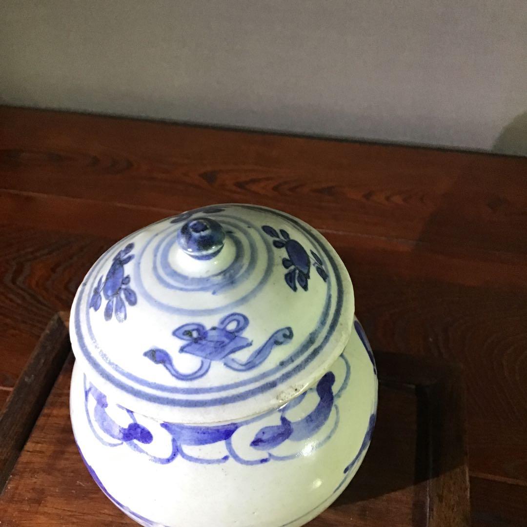 李朝　蓋付小壺