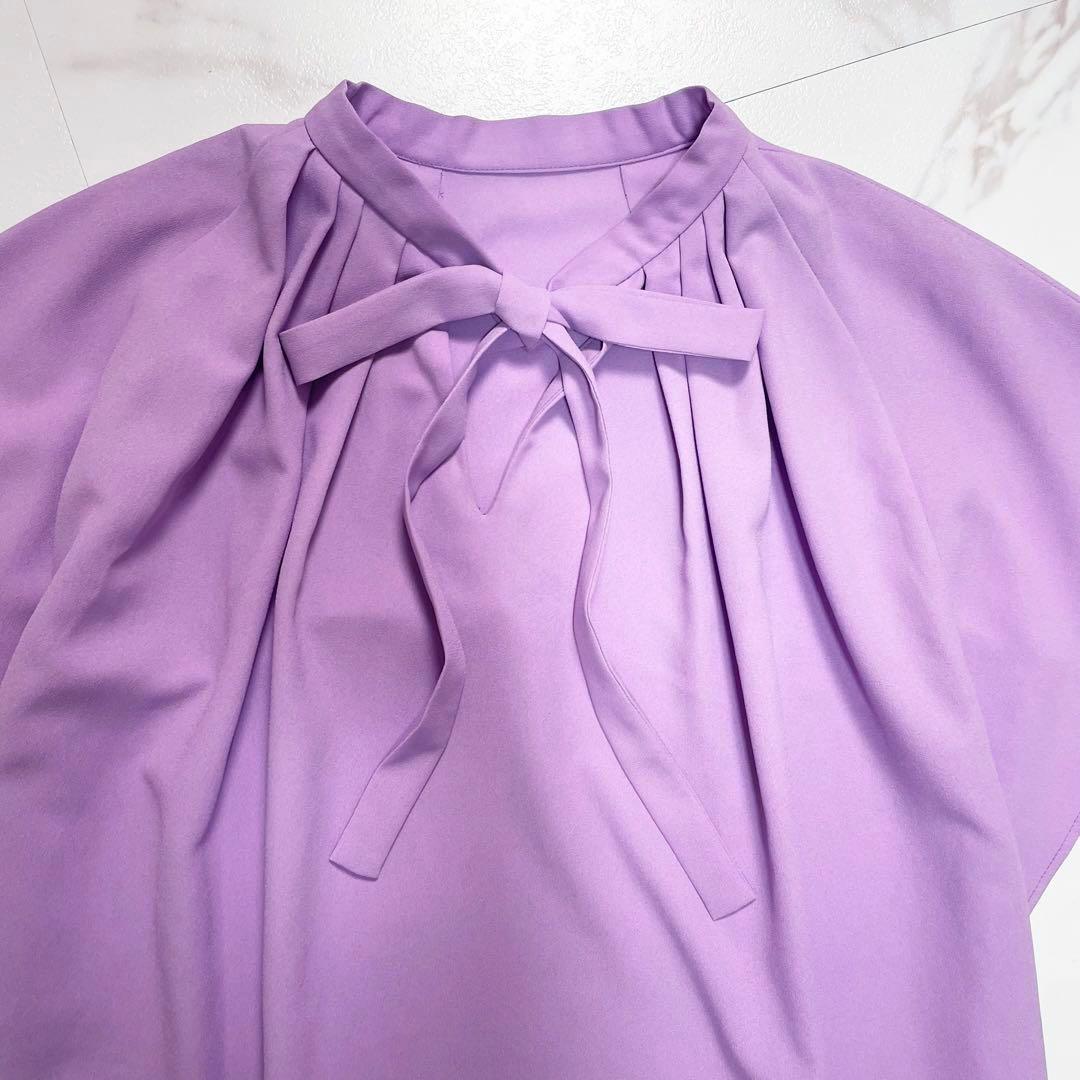 ADORE アドーア ライトジョーゼットボウタイブラウス フレンチスリーブ 近年