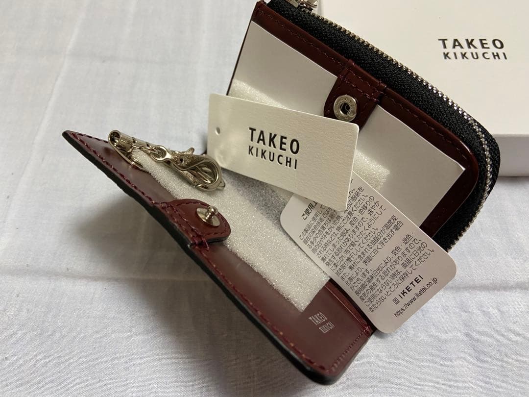 [タケオキクチ] キーケース 本革 メンズ 728613 牛革 レザー