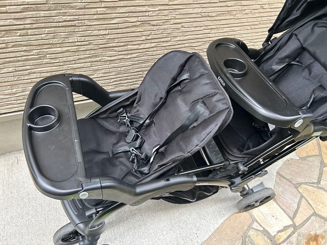 【直接取引】カトージ　二人乗りベビーカー　二人でゴーDX