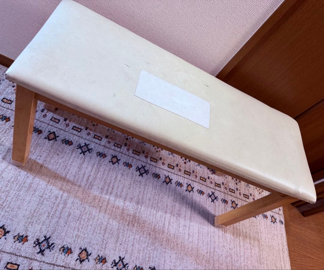 【引き取り】ナチュラル木製ダイニングテーブルとチェアセットベンチ付き