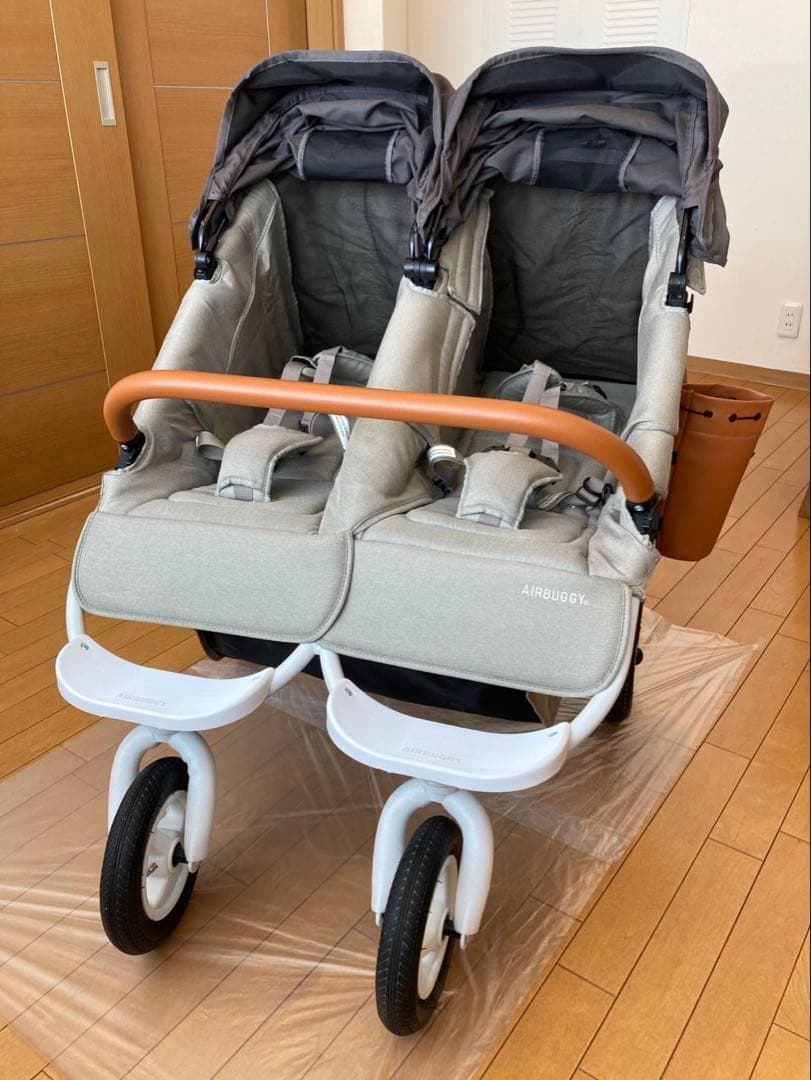 【ch@@oさま専用♡】 AIRBUGGYダブル（未使用レインカバー付）