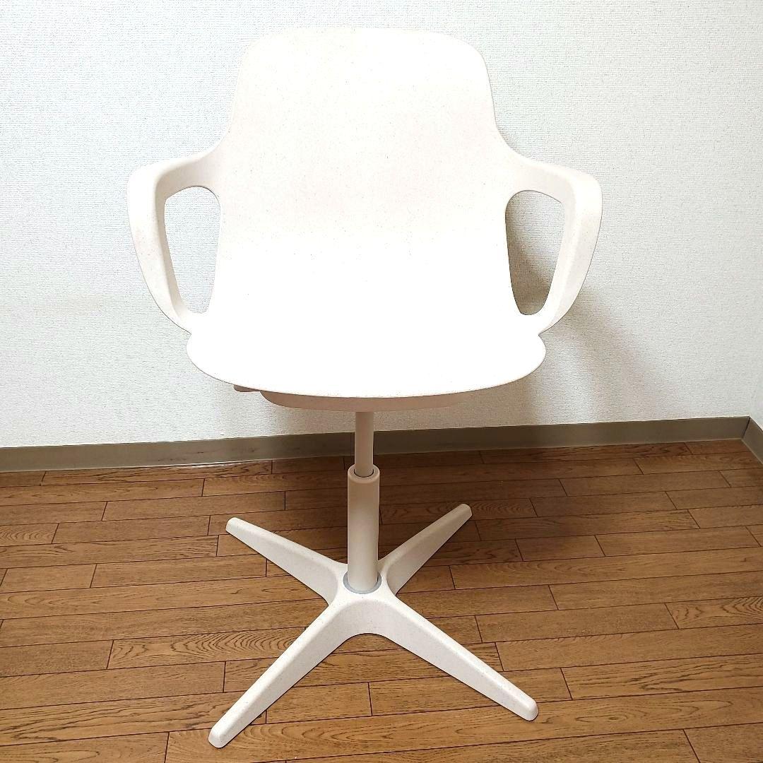 IKEA ODGER オドゲル 回転チェア ホワイトベージュ ダイニングチェア