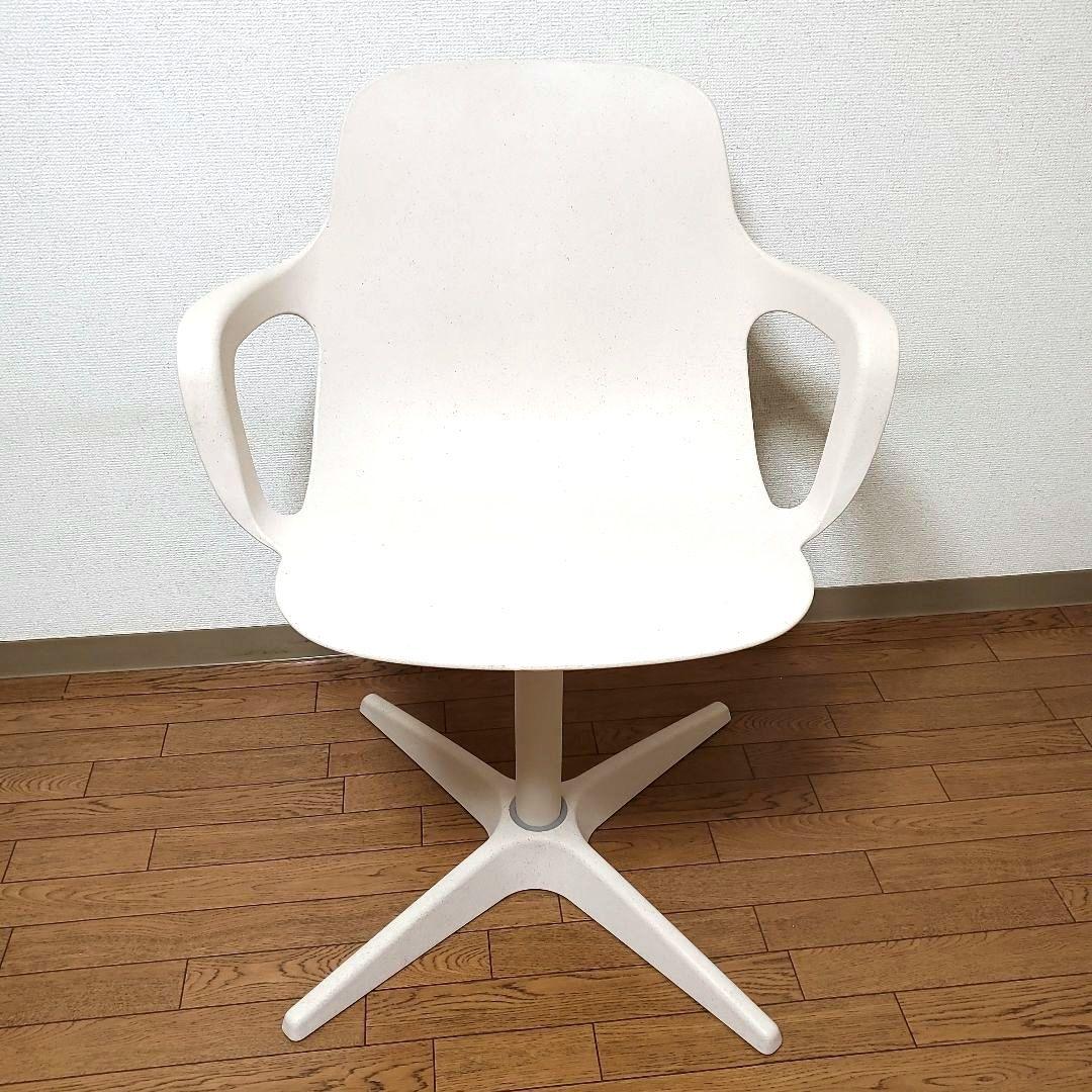 IKEA ODGER オドゲル 回転チェア ホワイトベージュ ダイニングチェア