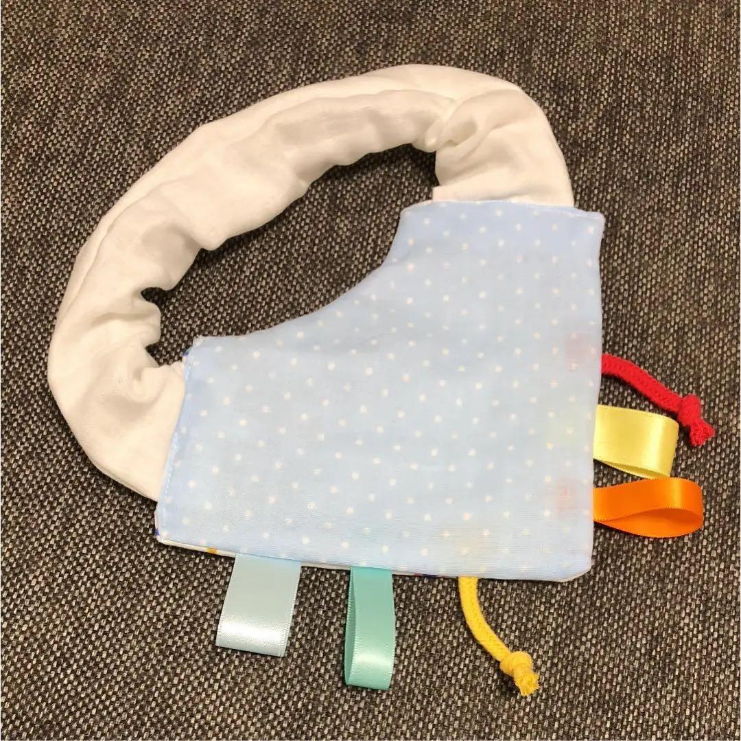 【リング 青２個・水色１個】カシャカシャタグスタイ♡