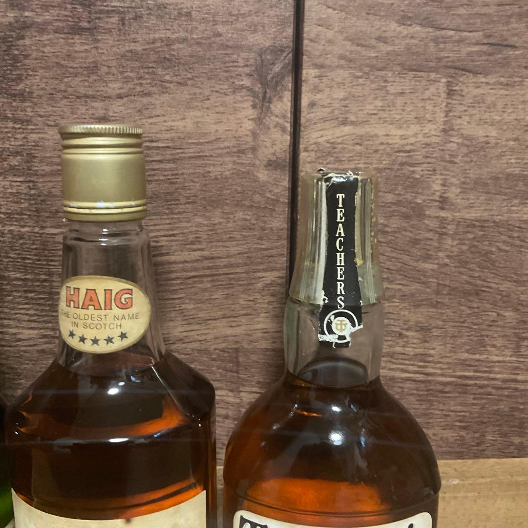 ウィスキーオールドボトル4本　ホワイトホースJ＆B HAIG ティーチャーズ