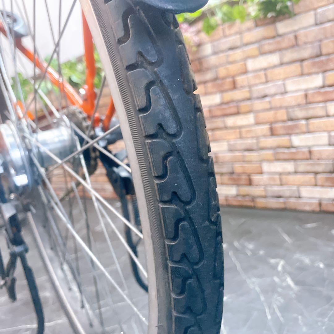 【80】電動自転車 ブリヂストン STEPCRUZ オレンジ
