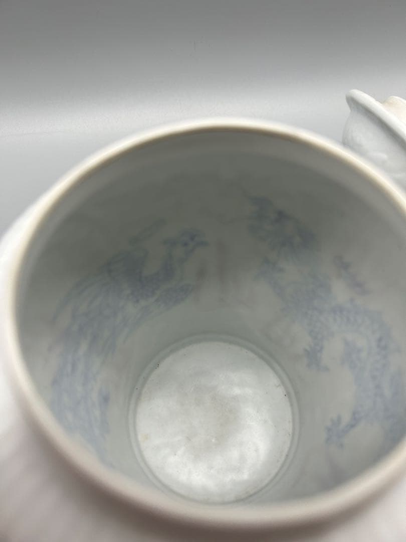 【骨董美品】白い陶器　蓋付き