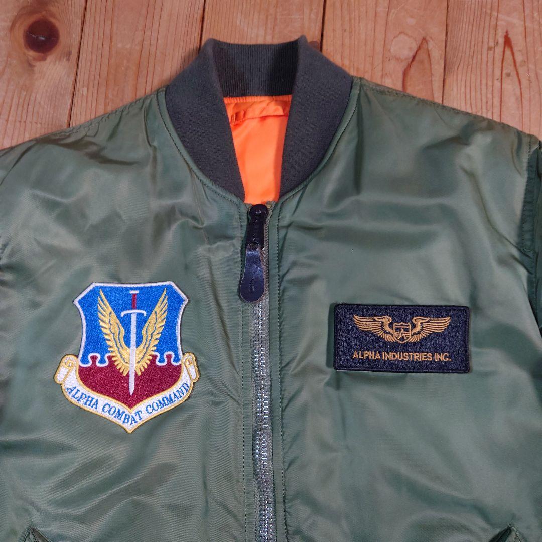 アルファインダストリーズ　MA-1フライトジャケット ワッペンsize L