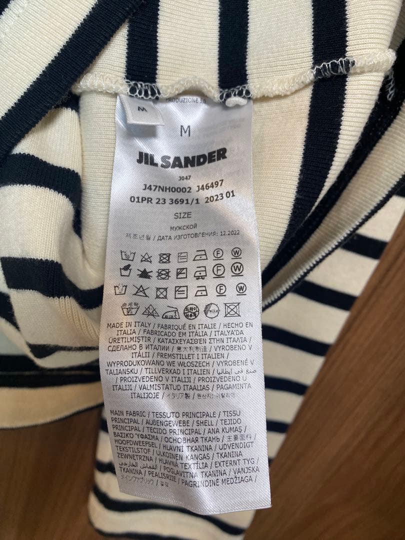 JIL SANDER + ボーダーカットソー sizeM