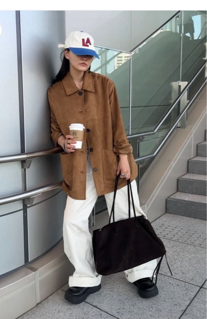 ジャケット・アウター A subjjject Suede Touch Box Jacket