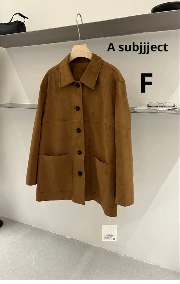 ジャケット・アウター A subjjject Suede Touch Box Jacket