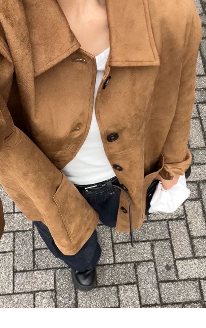 ジャケット・アウター A subjjject Suede Touch Box Jacket