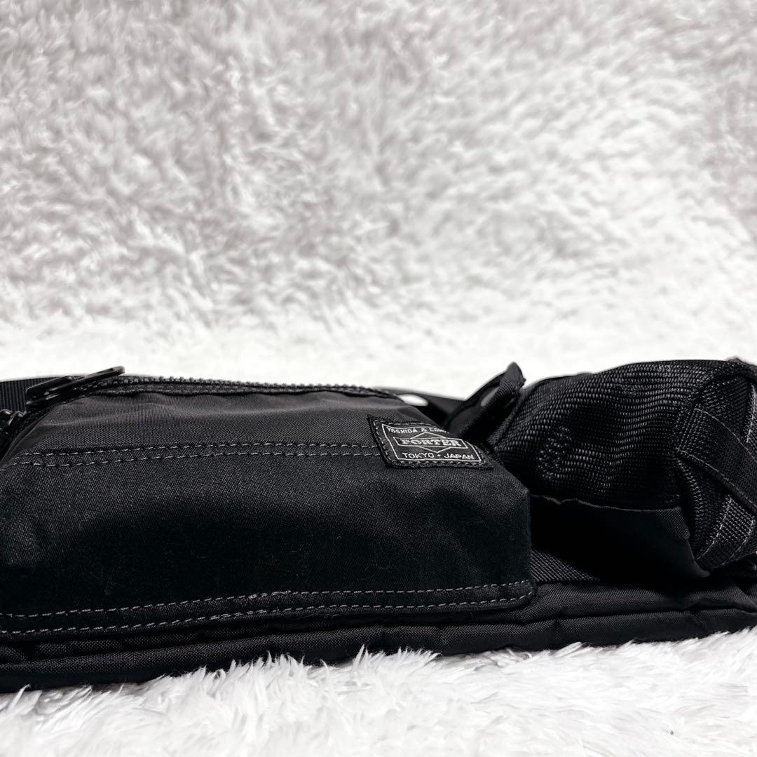 【未使用級】PORTER ALL ウエストバッグ 502-05961 ブラック