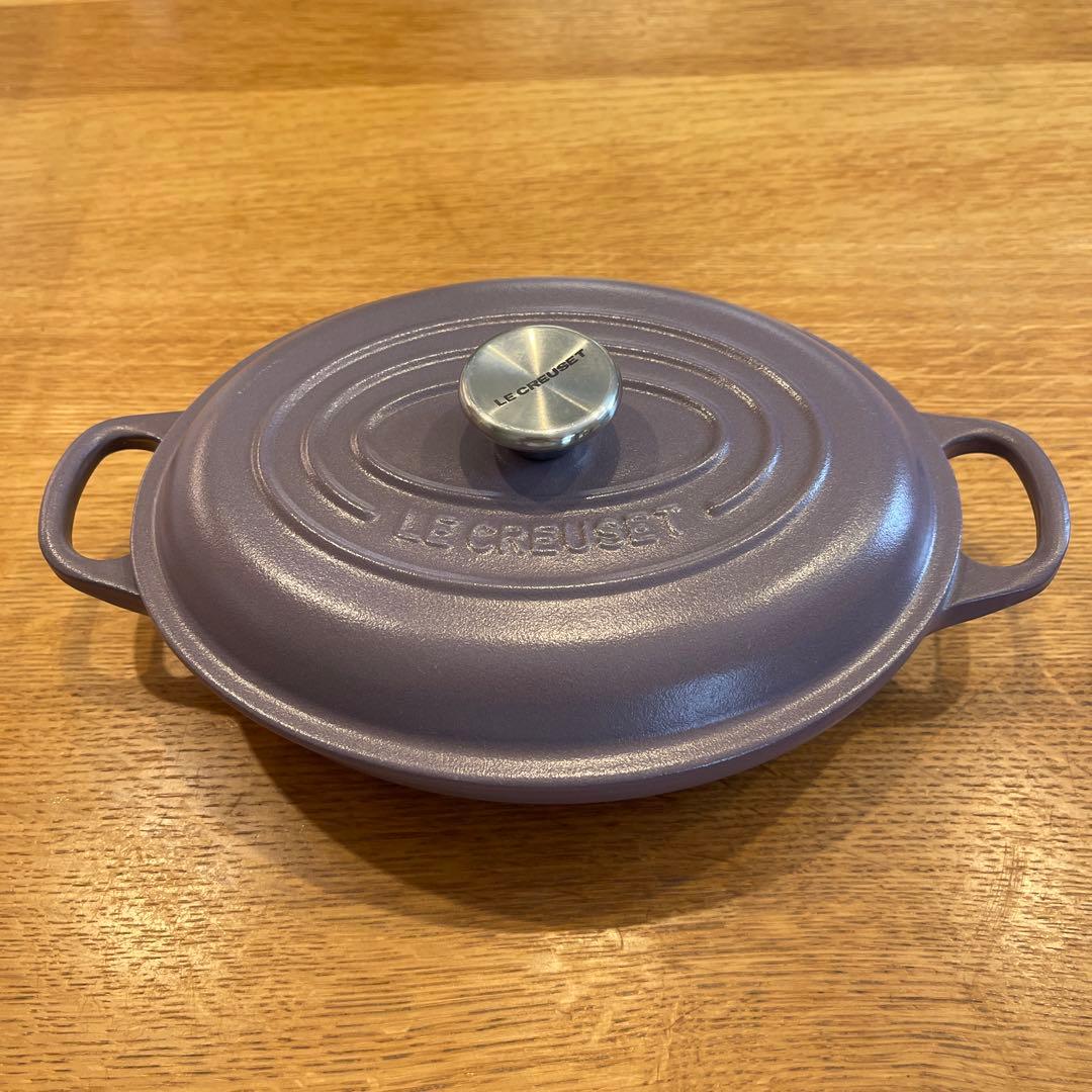 もこもこLE CREUSET パープル 両手鍋