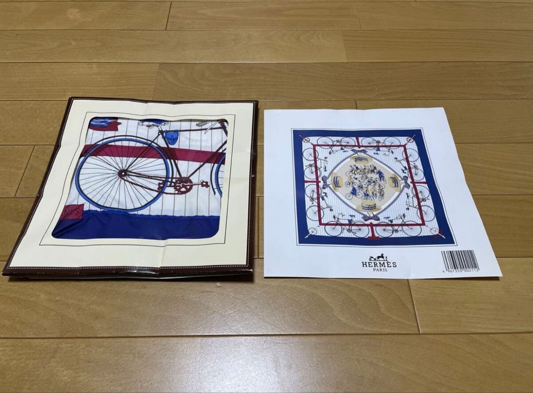超希少　オールドデザイン　HERMES エルメス　大判スカーフ　シルク 新品