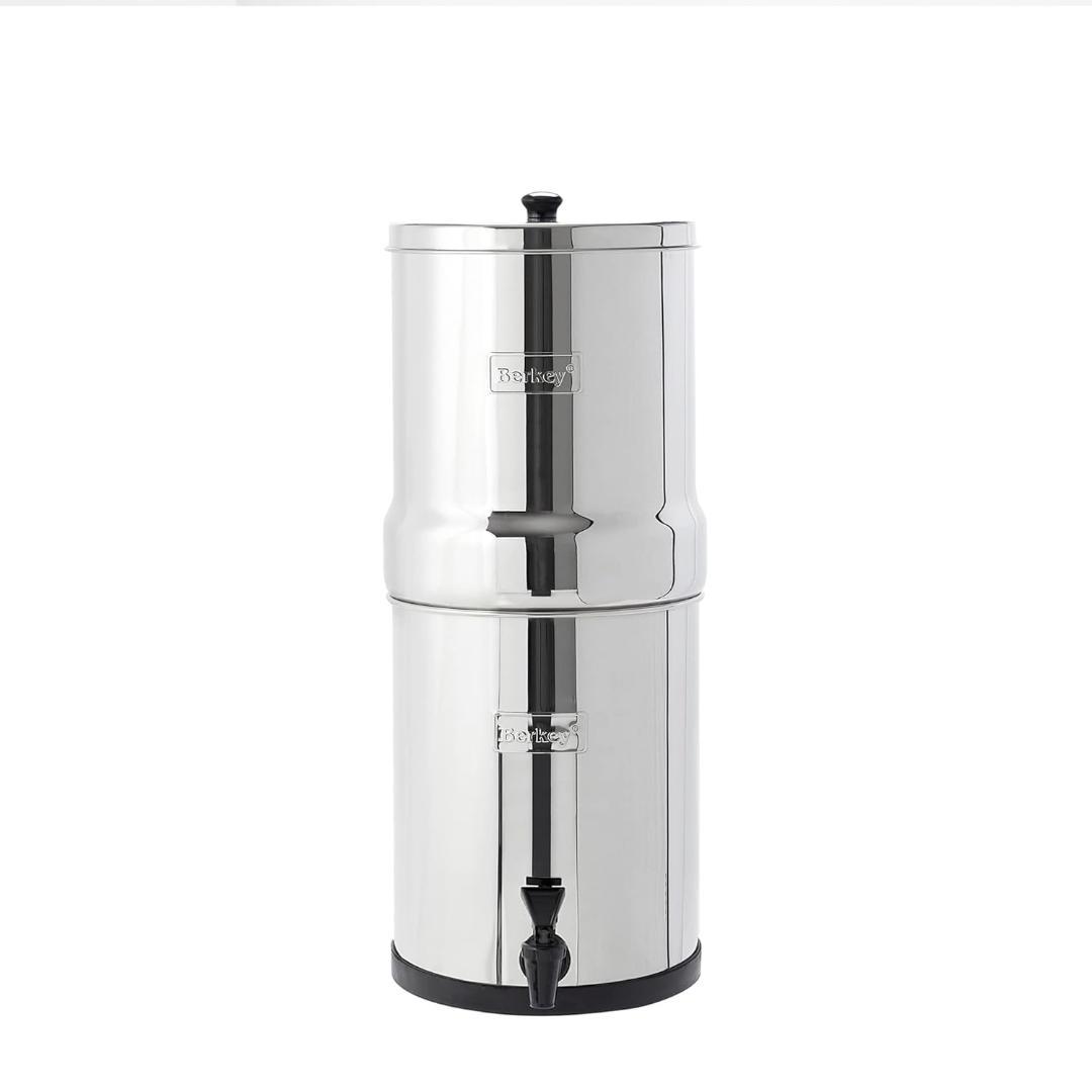 トラベル用 Berkey (バーキー) 大型重力式浄水器 エレメント 2 個付き