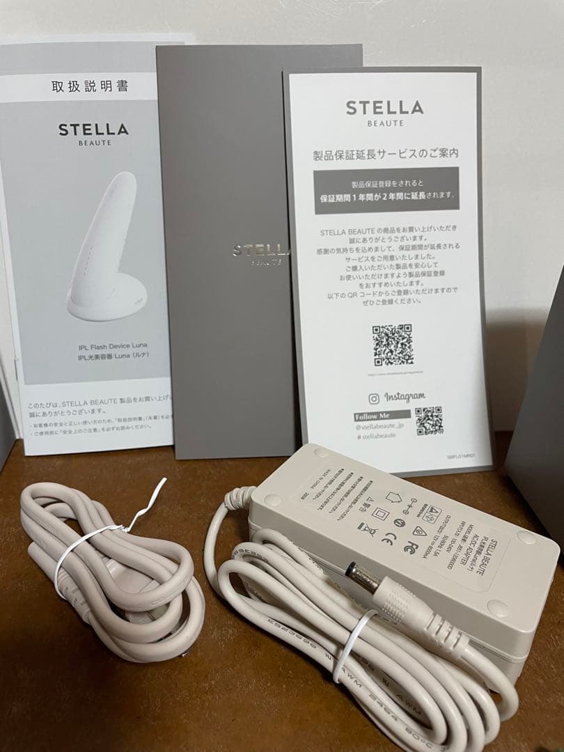 STELLA BEAUTE IPL光美容器Lunaミルクティー取扱説明書付き