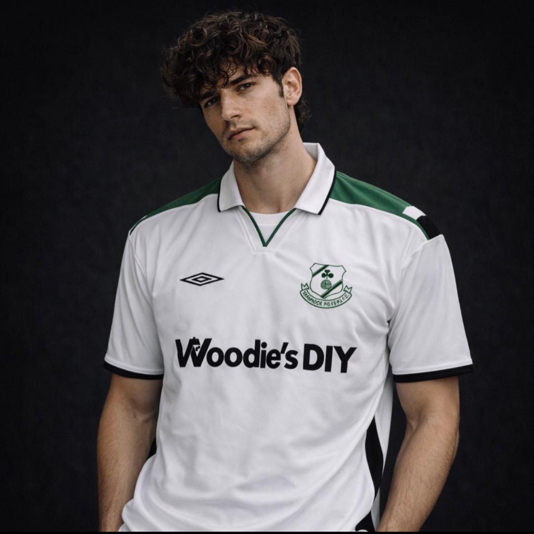 希少　UMBRO　03/04シャムロック・ローバーズ　Away S/S