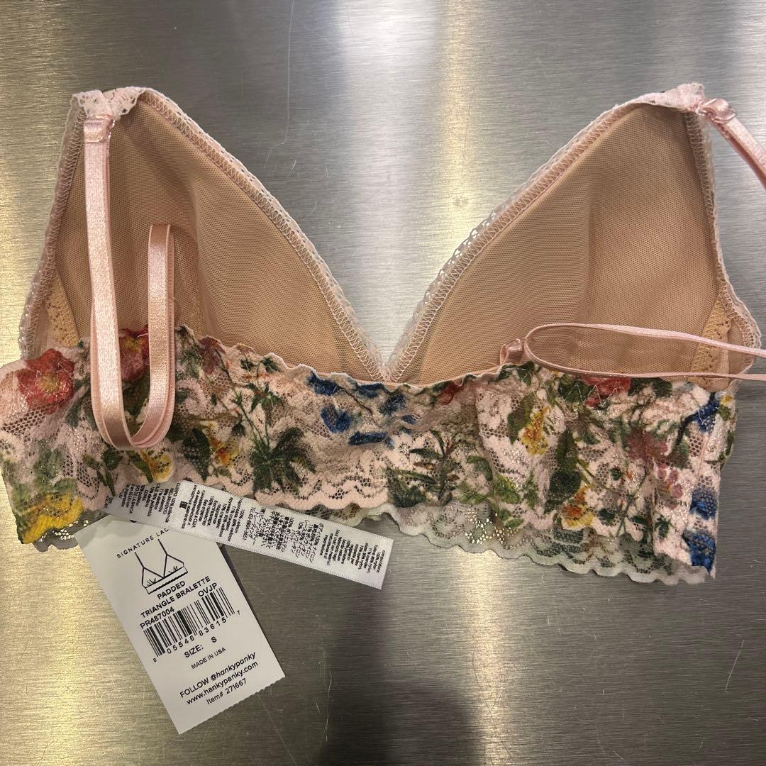 【新品未使用】【S】hankypanky 24AW花柄 ブラ & Tバック