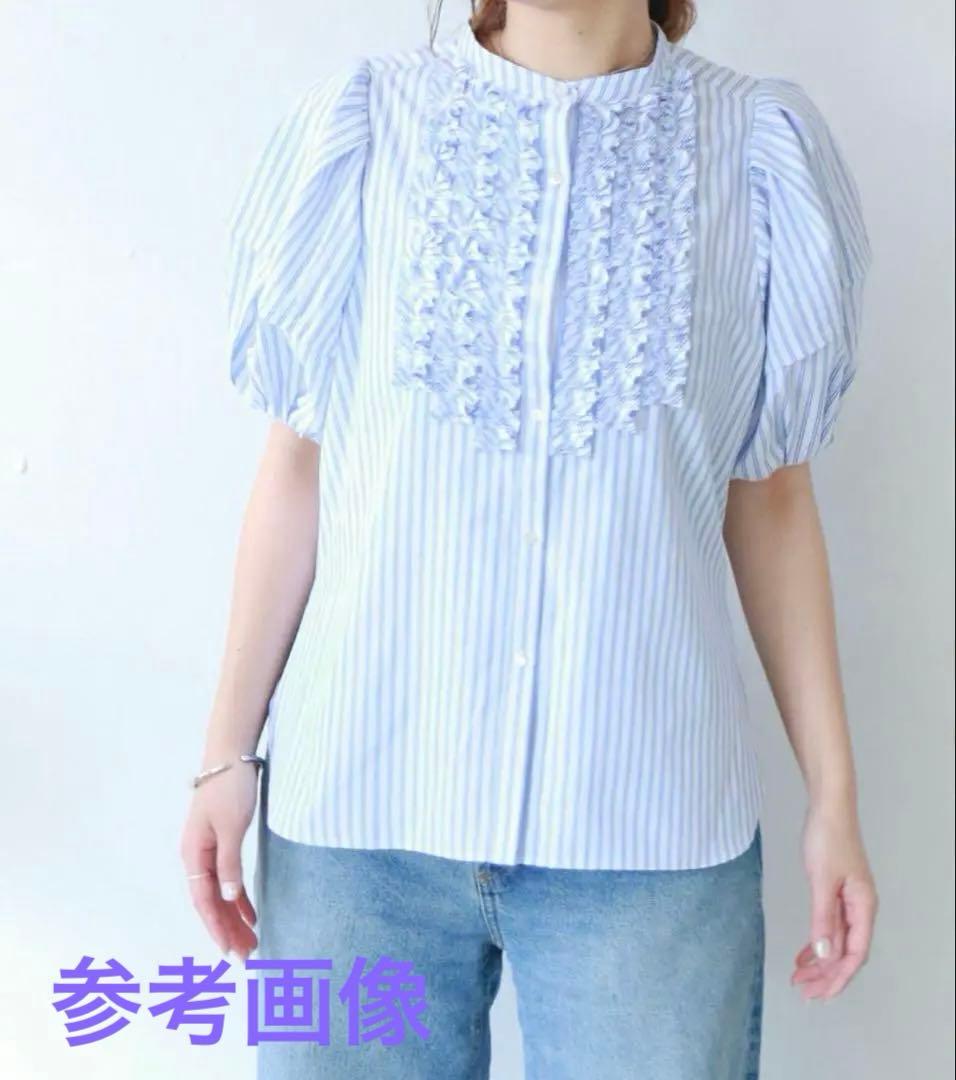 美品⭐︎マリリンムーン　フリルストライプ　ブラウス　定価25,300円