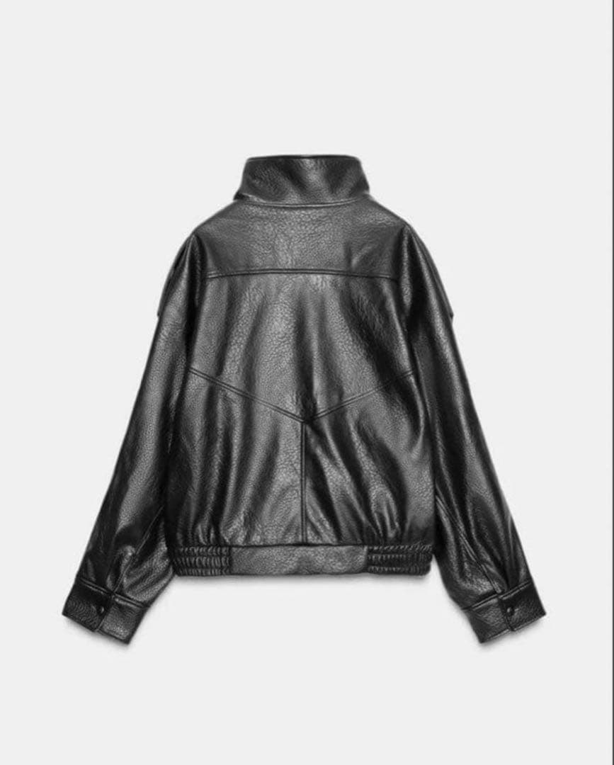 ZARA完売品YSL似フェイクレザージャケットXSサイズ
