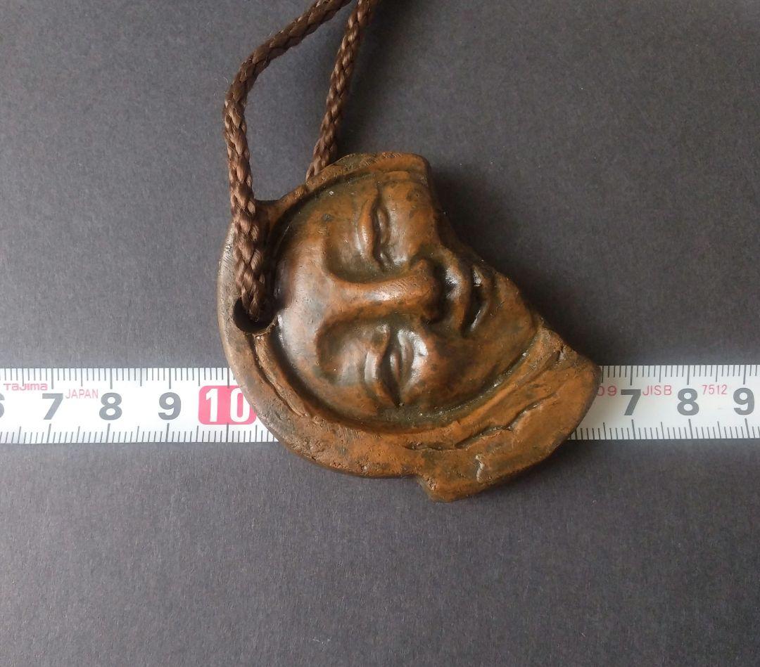 N089　彫刻　Vintage　necklace　陶板　在銘　リデアルブログ系