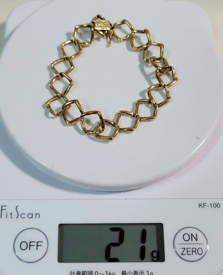 TIFFANY　ゴールド　リンク　チェーン　ブレスレット　K18　K14 金