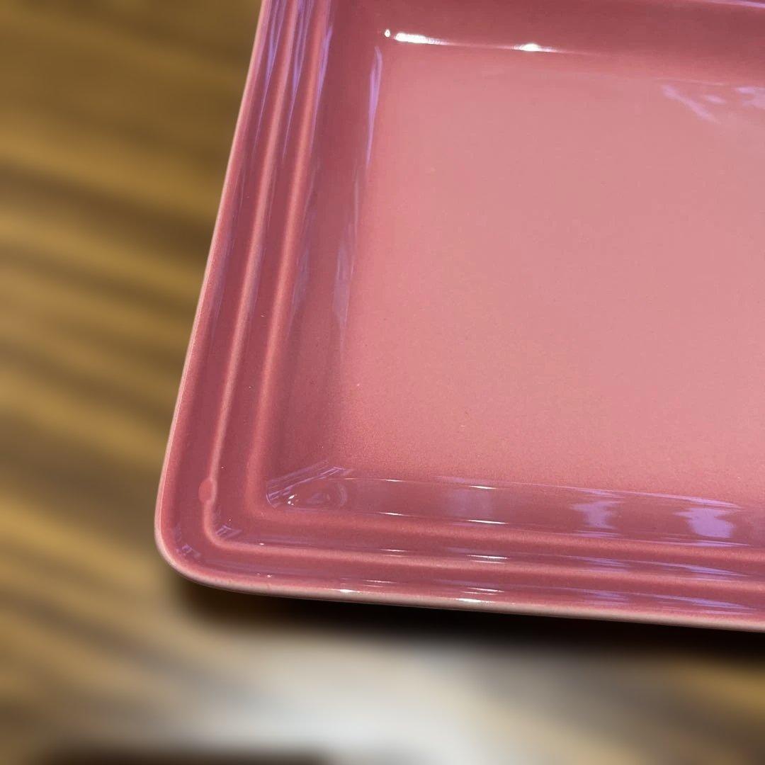 LE CREUSET スクエア・プレートLC（M）ローズクオーツ　2枚　新品