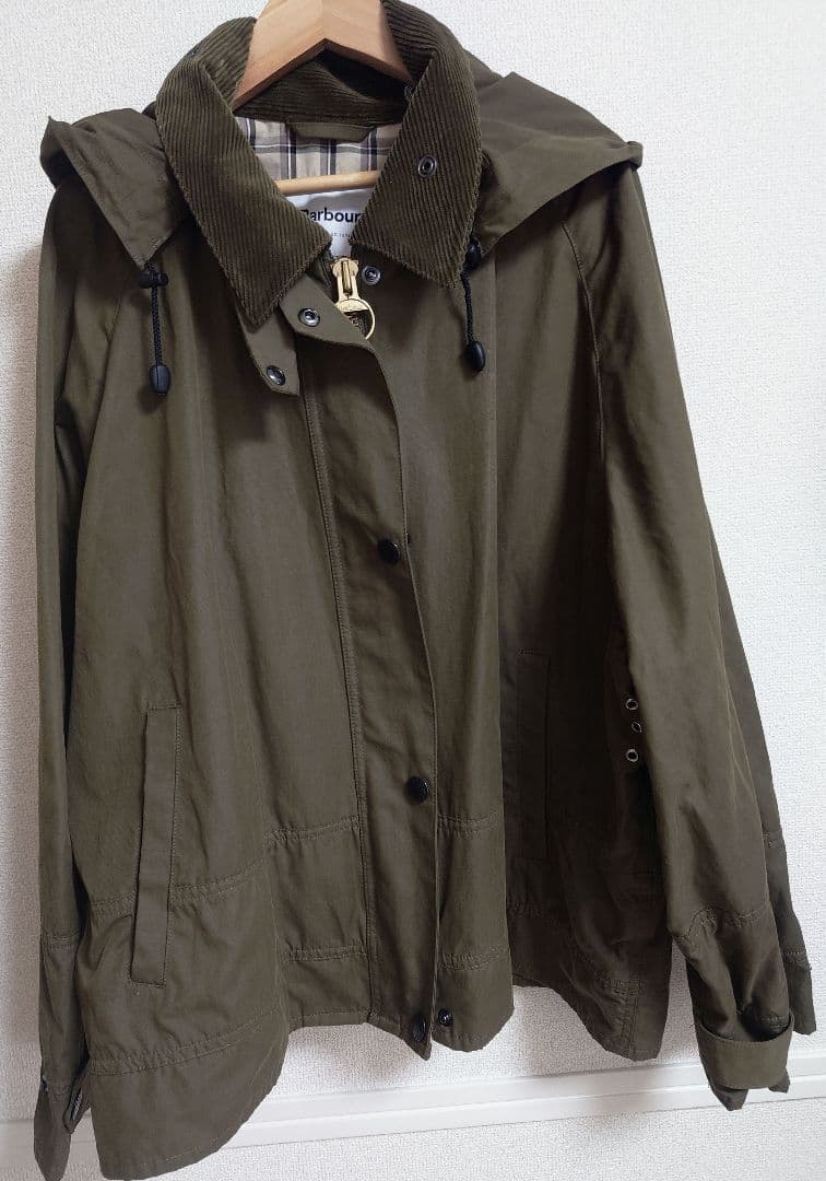 Barbour バブアー コート ショート ミリタリー レディース カーキM美品