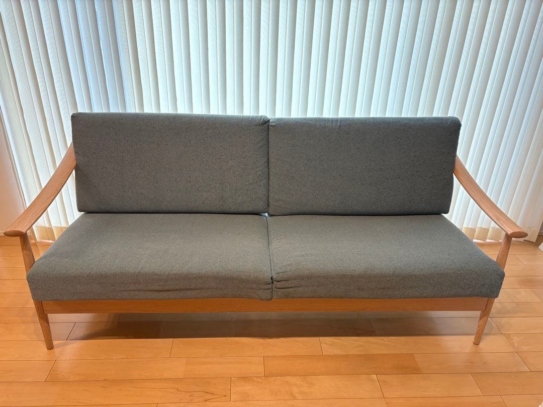 飛騨の家具　日進木工×TWO-ONE STYLE　3人掛けソファ『ブランカ』