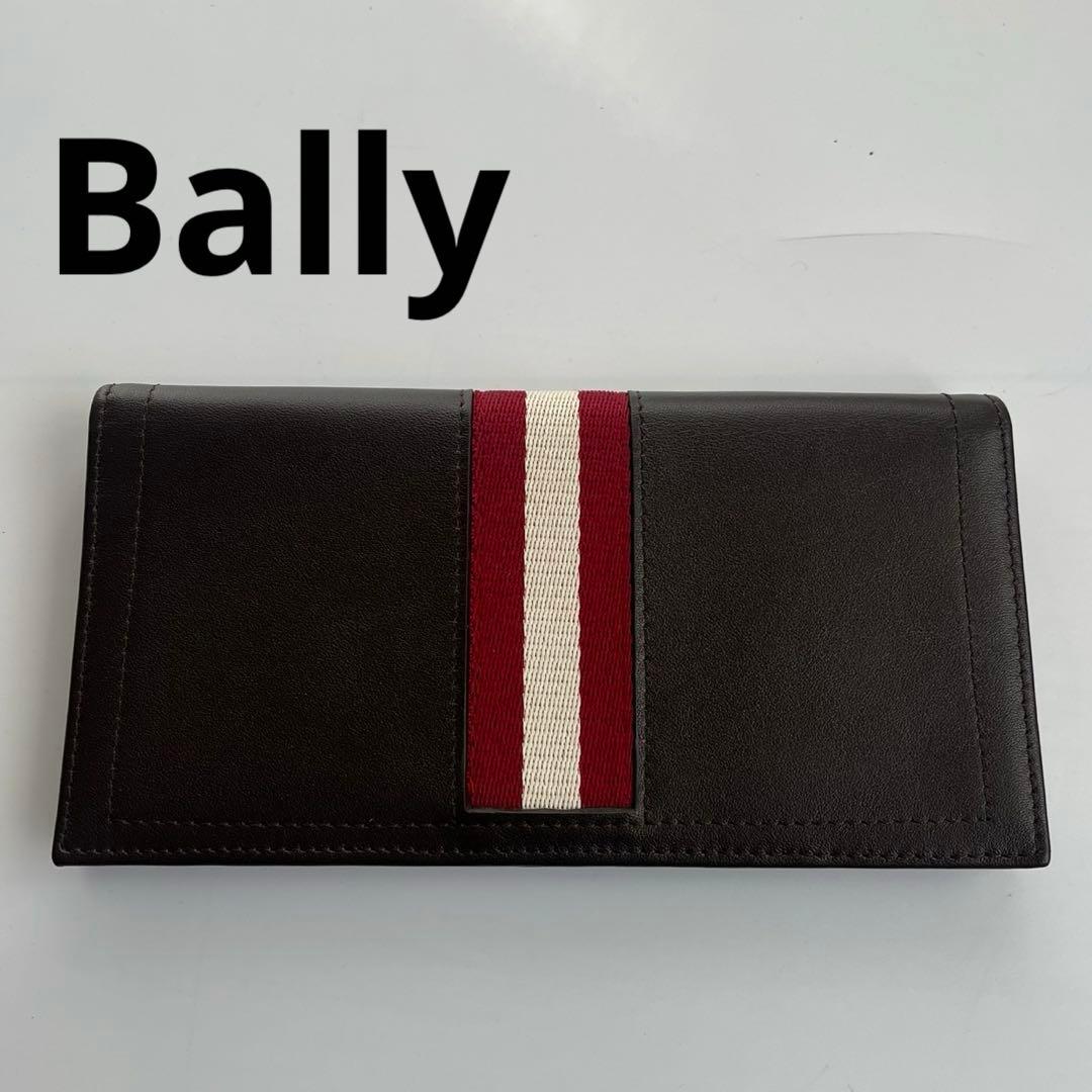 未使用保管✨️ Bally バリー　ストライプ　長財布　財布　ブラウン　メンズ