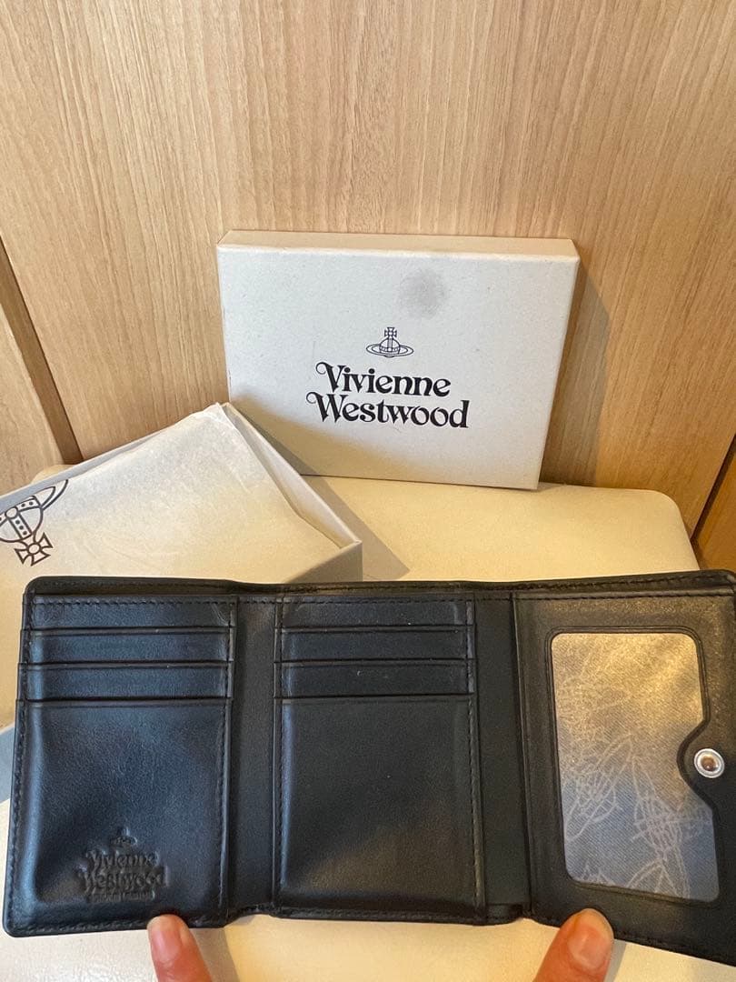 【値下げ】Vivienne Westwood 廃盤　がま口 レザー財布 黒