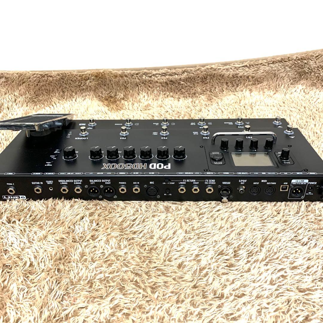 【美品】LINE6 POD HD500X①動作確認済 社外適合ACアダプター付属