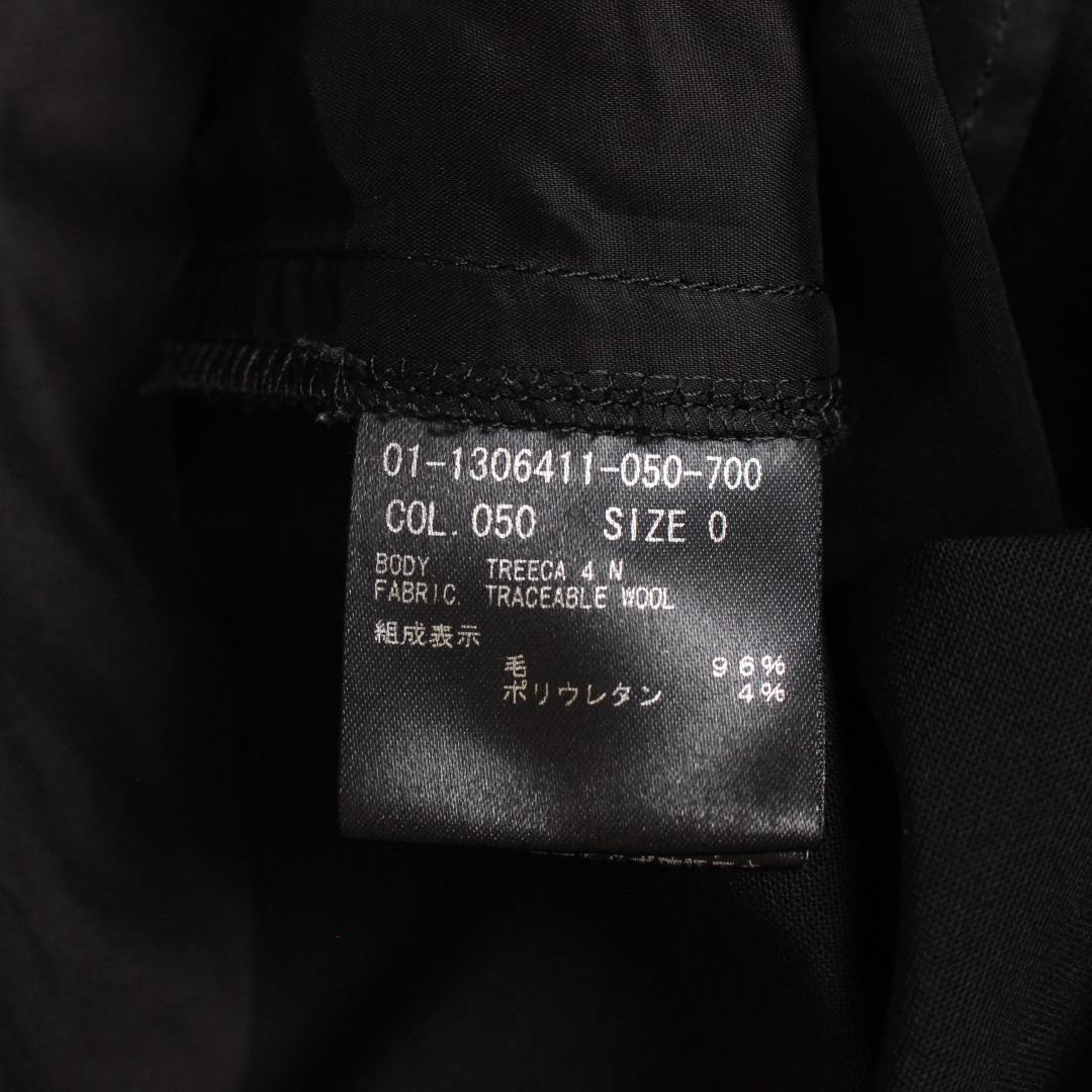 Theory セットアップスーツ Sサイズ ブラック ノーカラー パンツ