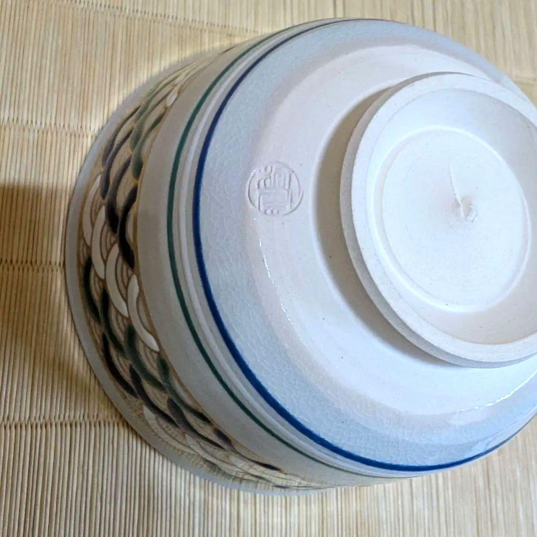 抹茶茶碗 数茶碗 10客 「青海波」 手塚桐鳳作 共箱あり