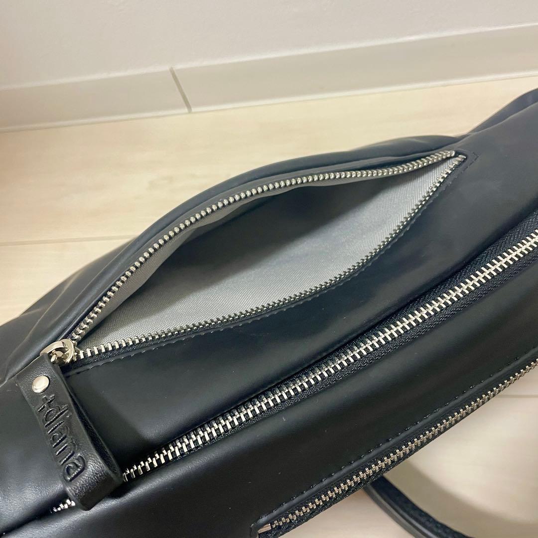 ✨️美品✨️+diana ダイアナ シリコンレザーA4リュック ブラック 保存袋付