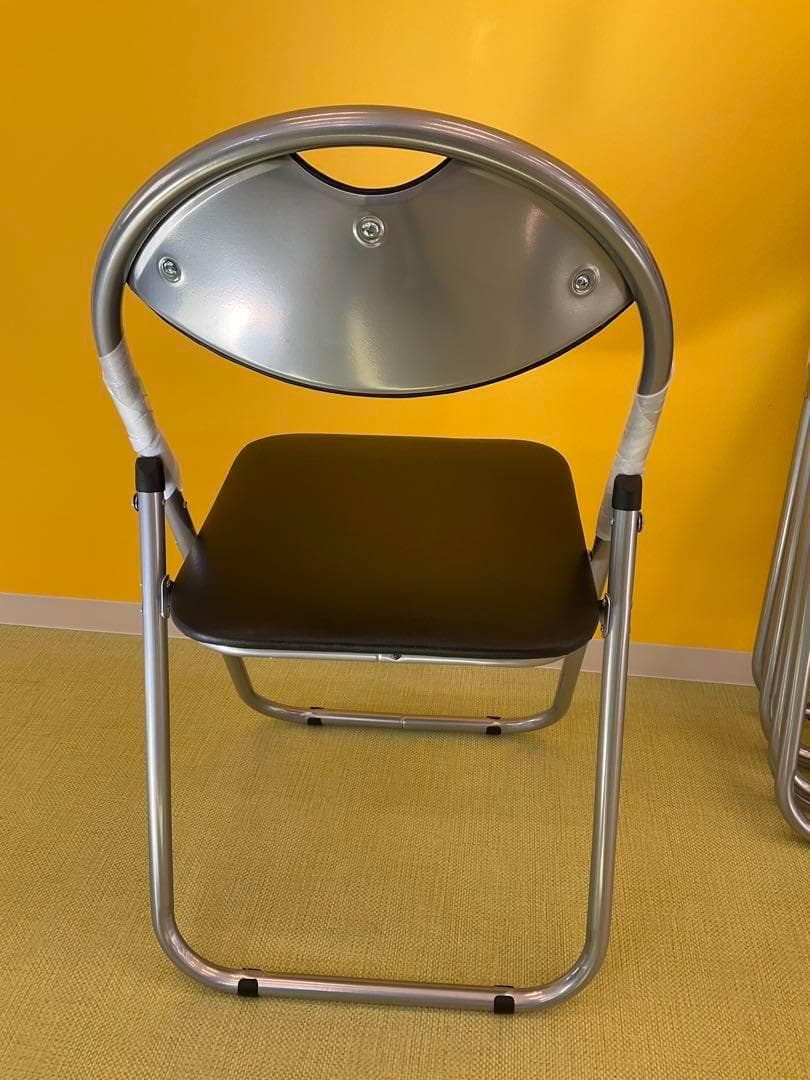 ★新品未使用★ パール金属 パイプイス 4脚 会議用 BK N-7874
